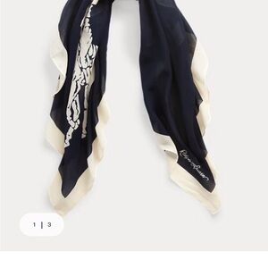 Ralph Lauren big pony cotton scarf